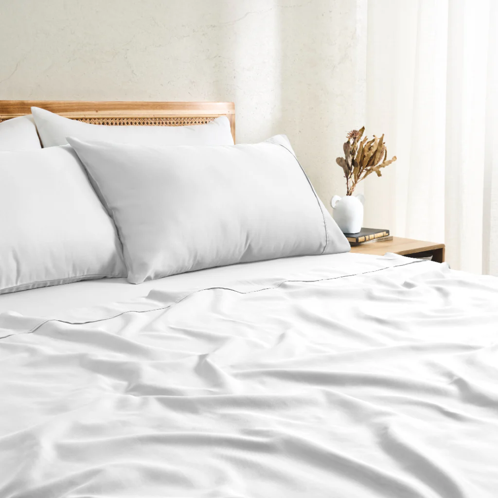 350TC Bamboo Cotton Sheet Set Bamboo Viscose Cotton Silky Smooth Touch - Image 2