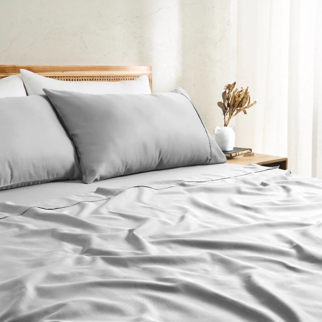 350TC Bamboo Cotton Sheet Set Bamboo Viscose Cotton Silky Smooth Touch - Image 3