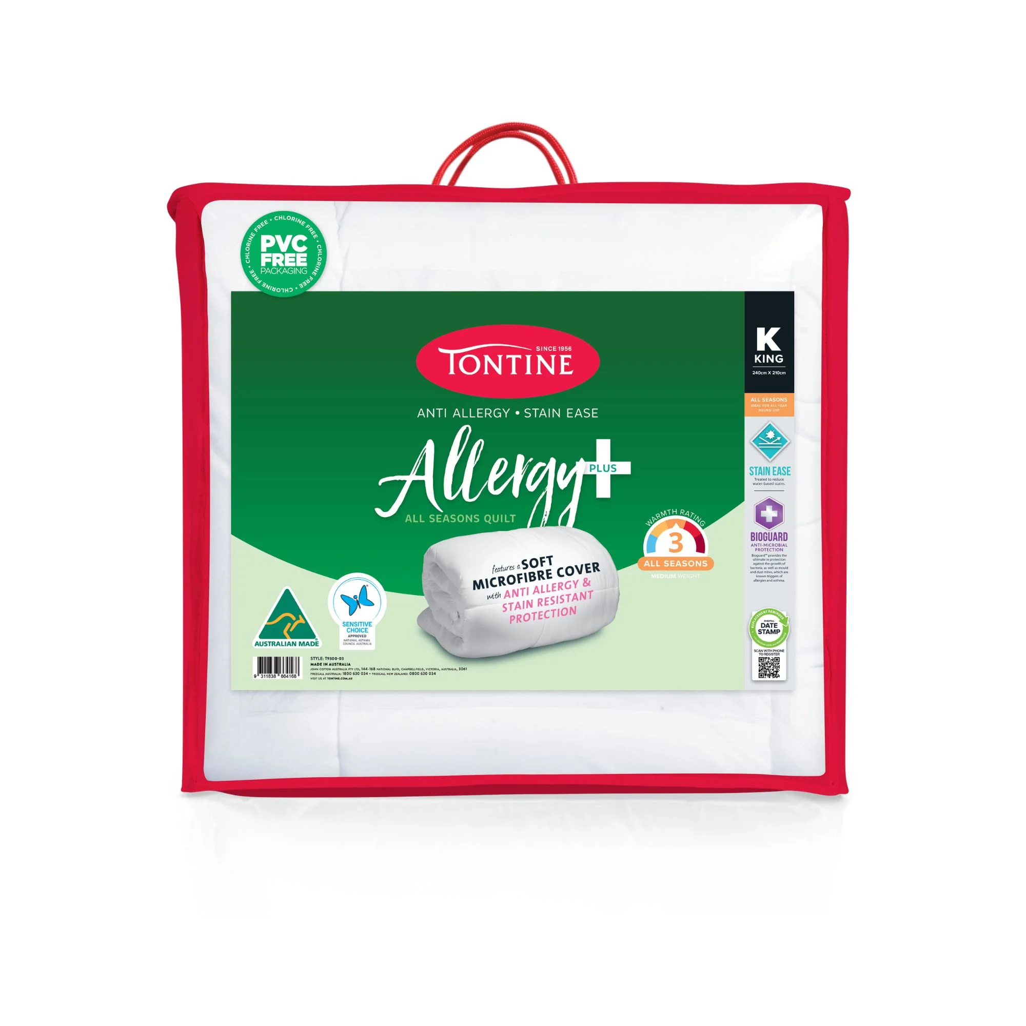 Allergy Plus Stain Ease Medium Weight Quilt - All Seasons - Image 10