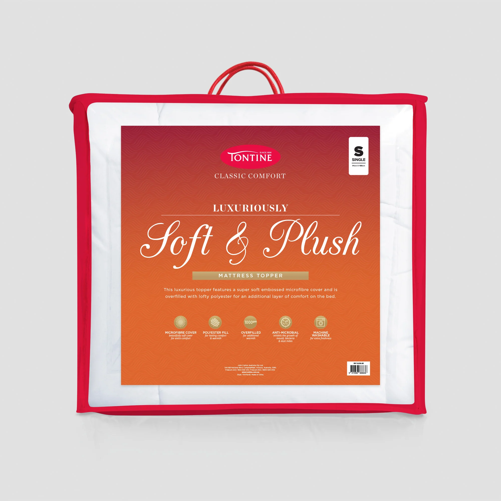 Classic Comfort Soft & Plush 1000gsm Mattress Topper