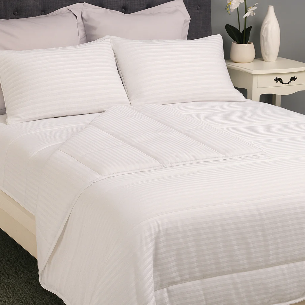 Guest Ready Bed Pack – All Seasons Quilt + 2 Medium Pillows - Image 2