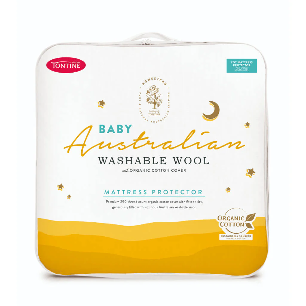 Homestead Baby/Junior Australian Washable Wool Mattress Protector