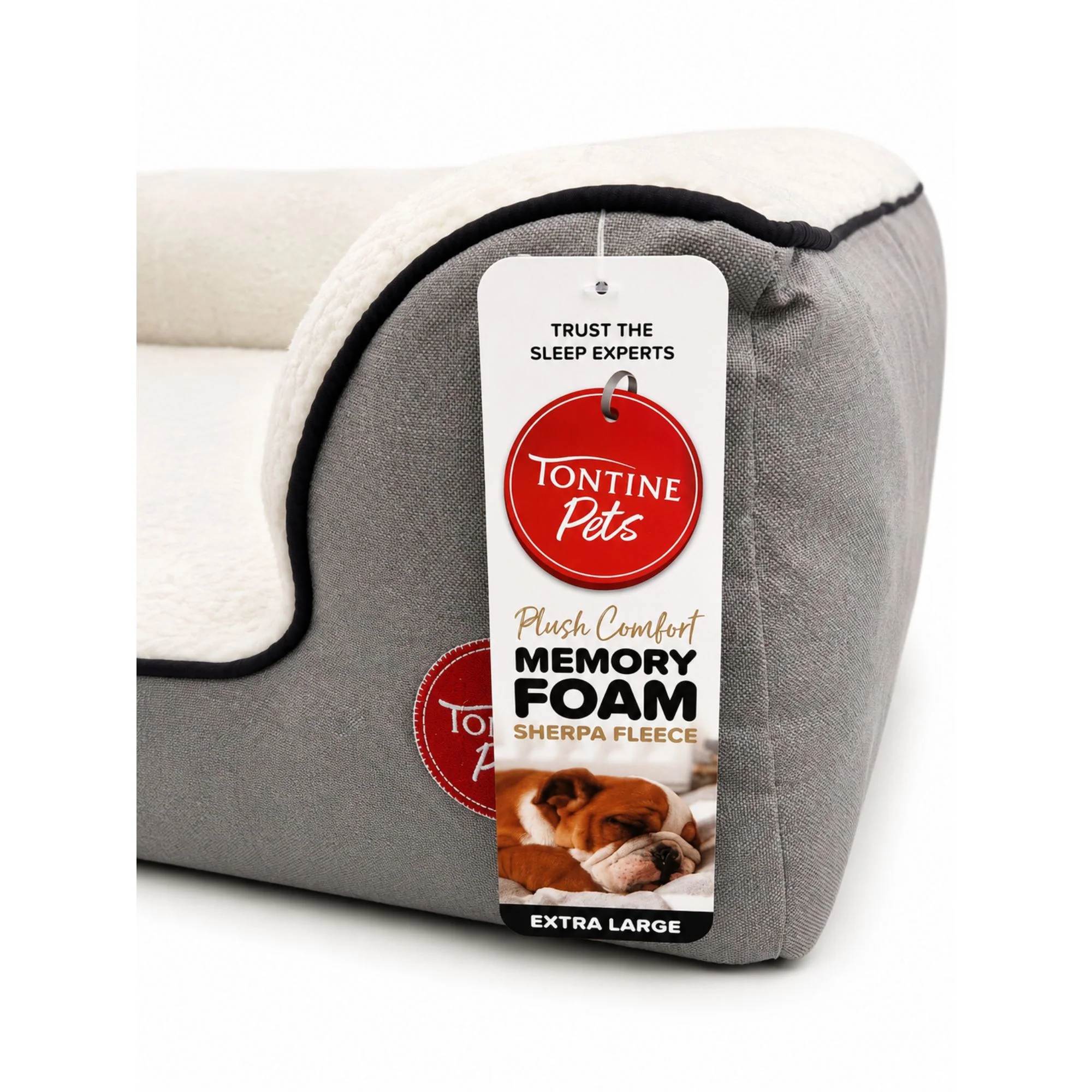 Orthopaedic Sherpa Fleece Dog Basket Bed - Image 7