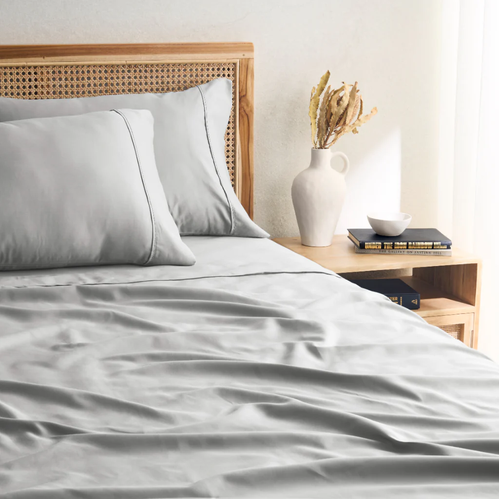 1200TC Cotton Rich Sheet Set Cotton Polyester Includes Pillowcases Flat Fitted Sheet - Image 2