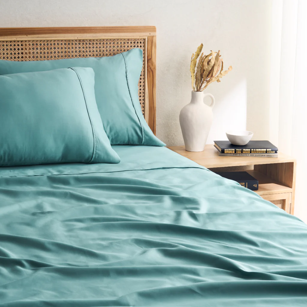 1200TC Cotton Rich Sheet Set Cotton Polyester Includes Pillowcases Flat Fitted Sheet - Image 4