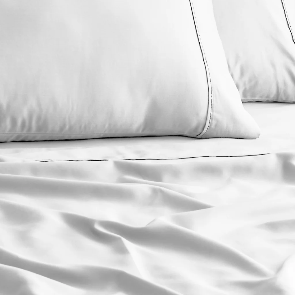 1200TC Cotton Rich Sheet Set Cotton Polyester Includes Pillowcases Flat Fitted Sheet - Image 7