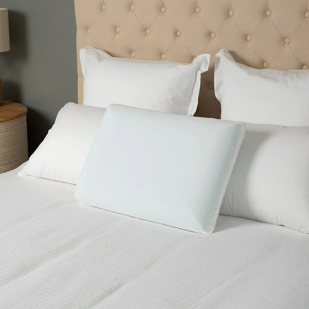 Comfortech Gel Infused Memory Foam Pillow - Medium Height & Firm - Image 2