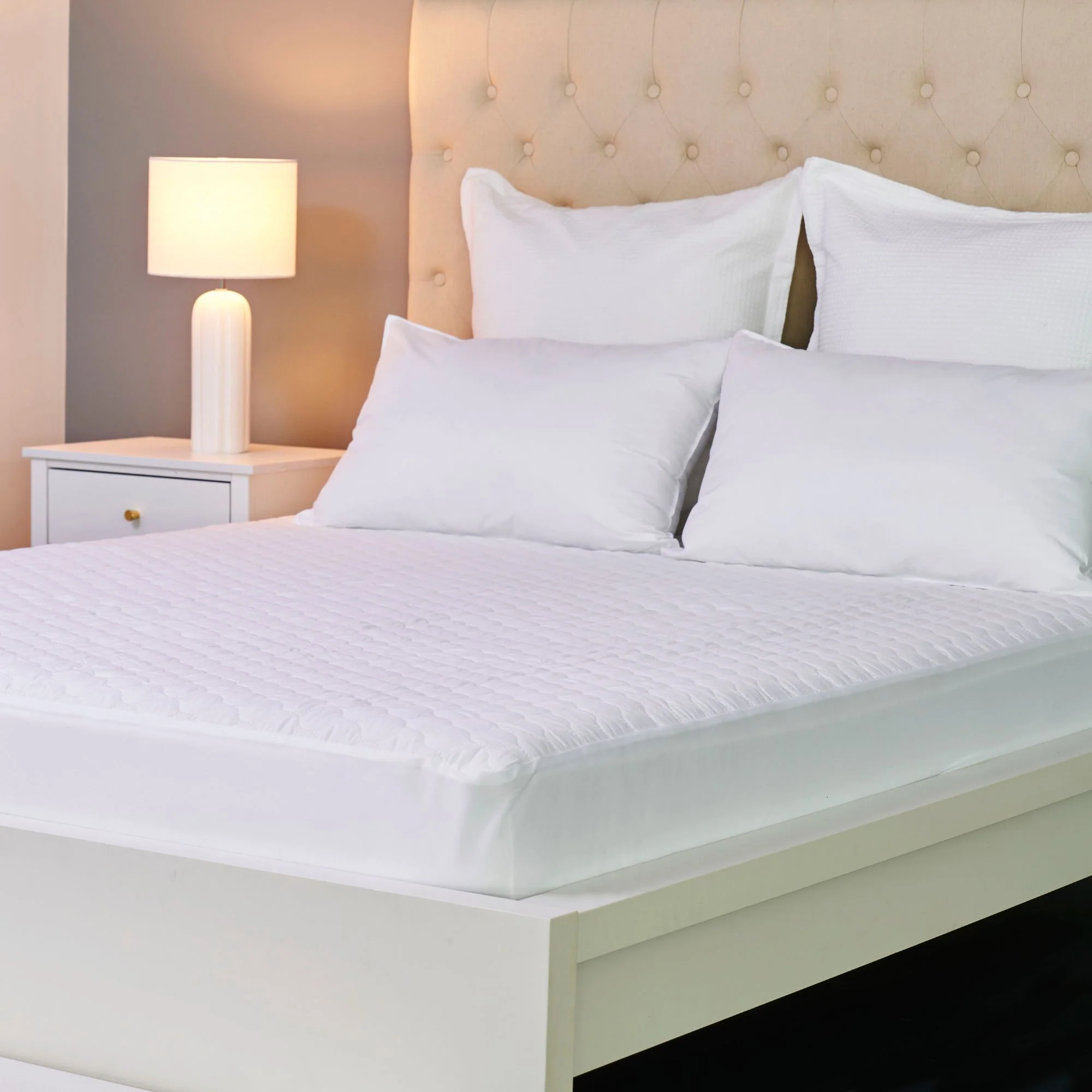 Comfortech Stain Ease Mattress Protector Waterproof 50cm Fitted Skirt - Image 3